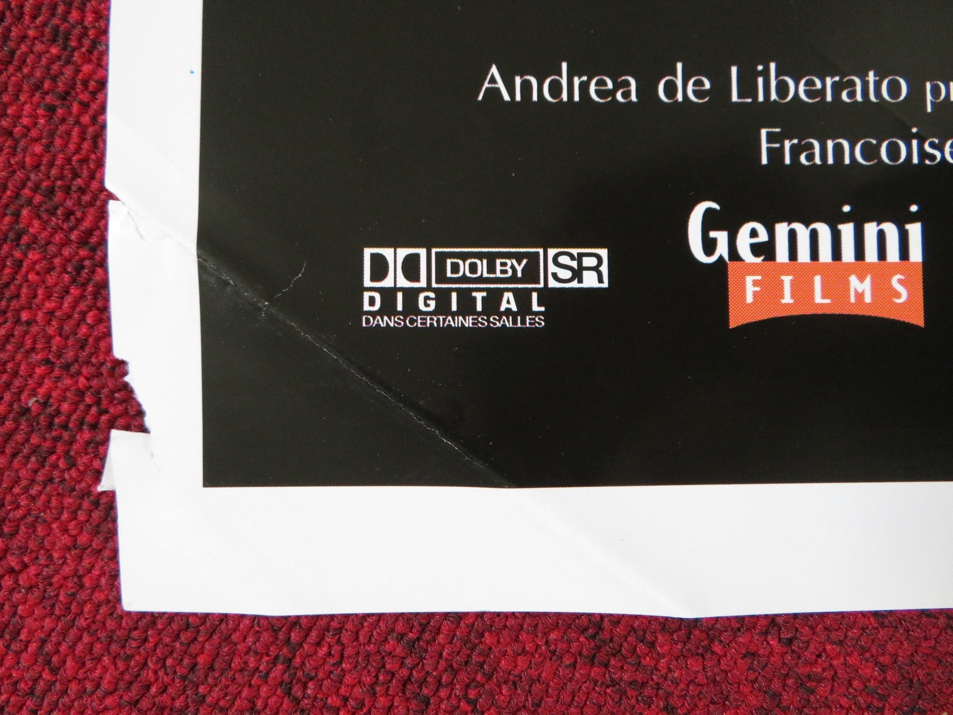 LA CAPTIVE ITALIAN FOGLIO POSTER STANISLAS MERHAR SYLVIE TESTUD 2000 Rendezvous Cinema Movie posters