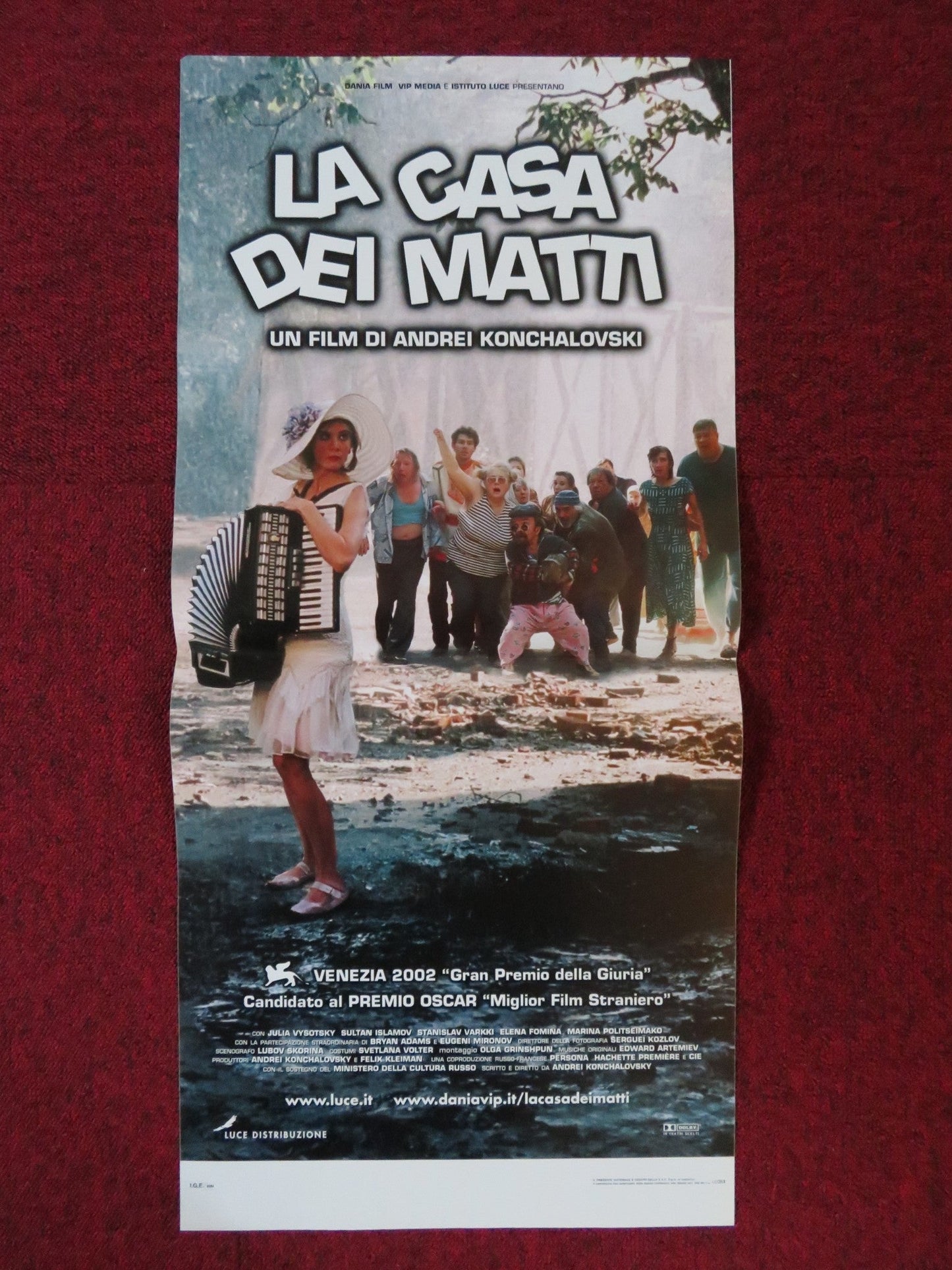 LA CASA DEI MATTI ITALIAN LOCANDINA POSTER YULIYA VYSOTSKAYA E. MIRONOV 2002 Rendezvous Cinema Movie posters