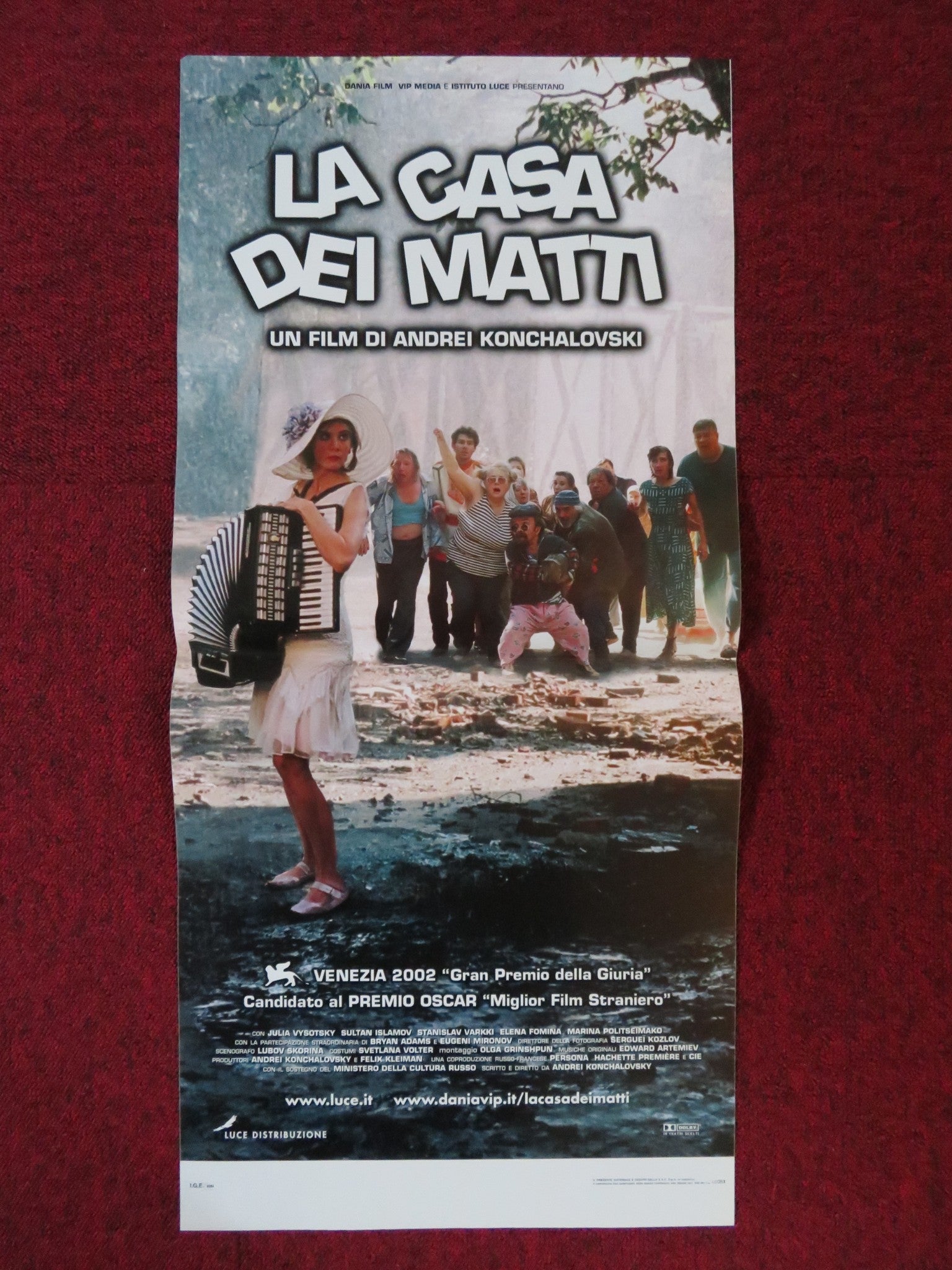 LA CASA DEI MATTI ITALIAN LOCANDINA POSTER YULIYA VYSOTSKAYA E. MIRONOV 2002 Rendezvous Cinema Movie posters