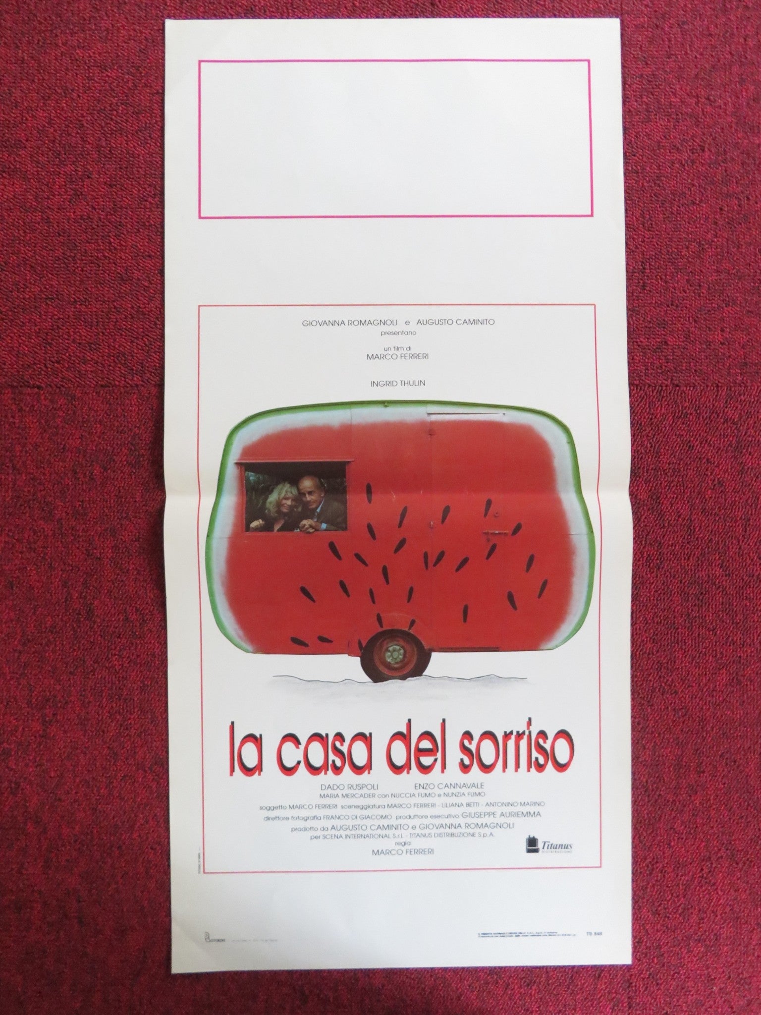 LA CASA DEL SORRISO ITALIAN LOCANDINA POSTER INGRID THULIN DADO RUSPOLI 1991 Rendezvous Cinema Movie posters