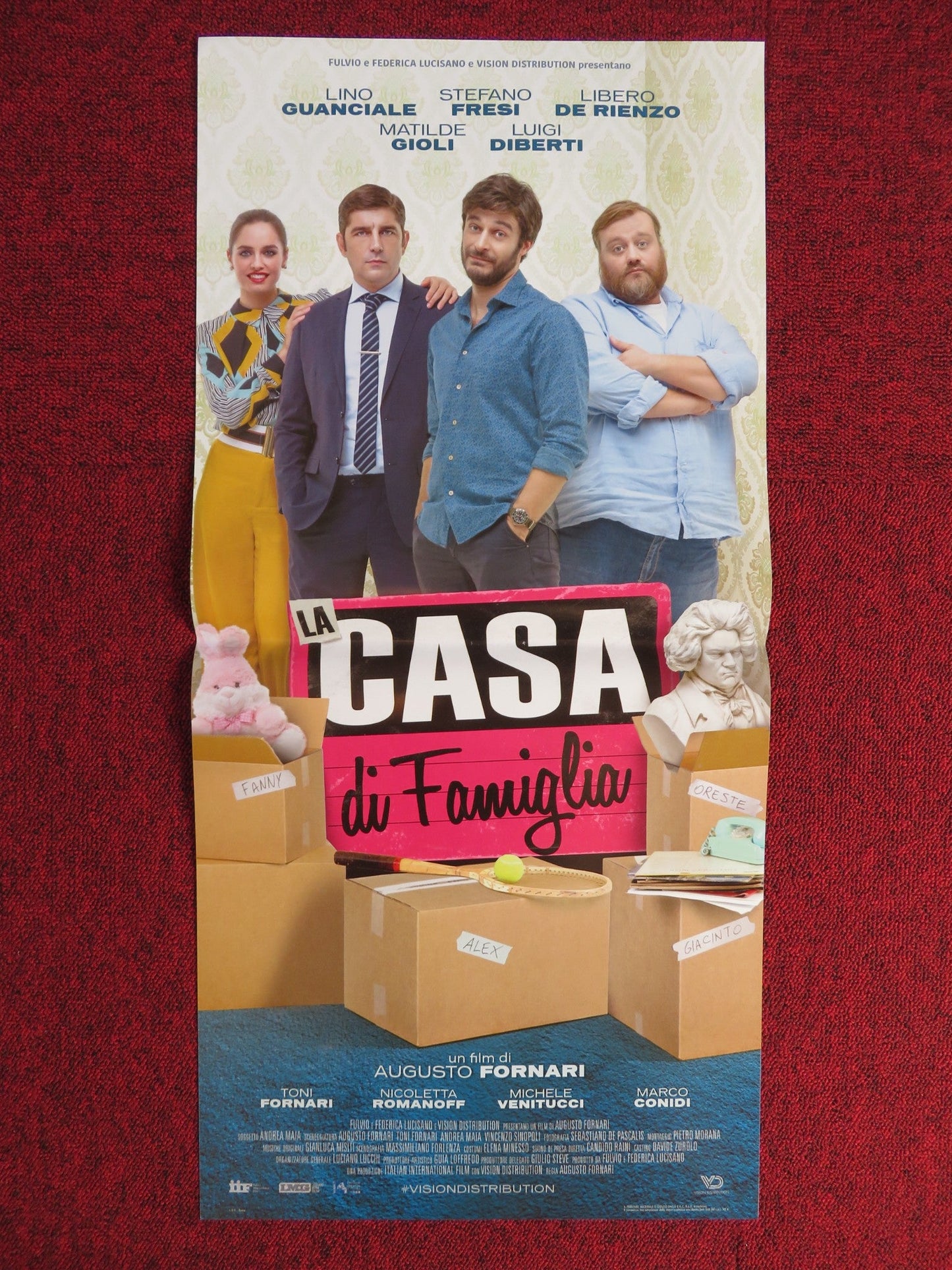 LA CASA DI FAMIGLIA ITALIAN LOCANDINA POSTER LINO GUANCIALE STEFANO FRESI 2017 Rendezvous Cinema Movie posters