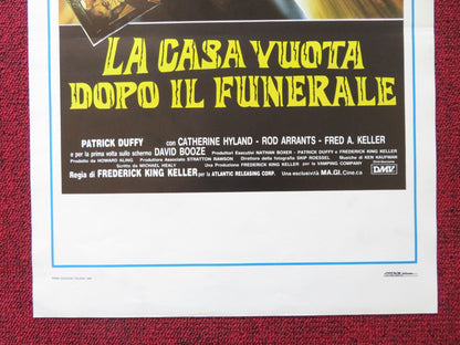 LA CASA VUOTA DOPO IL FUNERALE ITALIAN LOCANDINA POSTER PATRICK DUFFY 1984 Rendezvous Cinema Movie posters