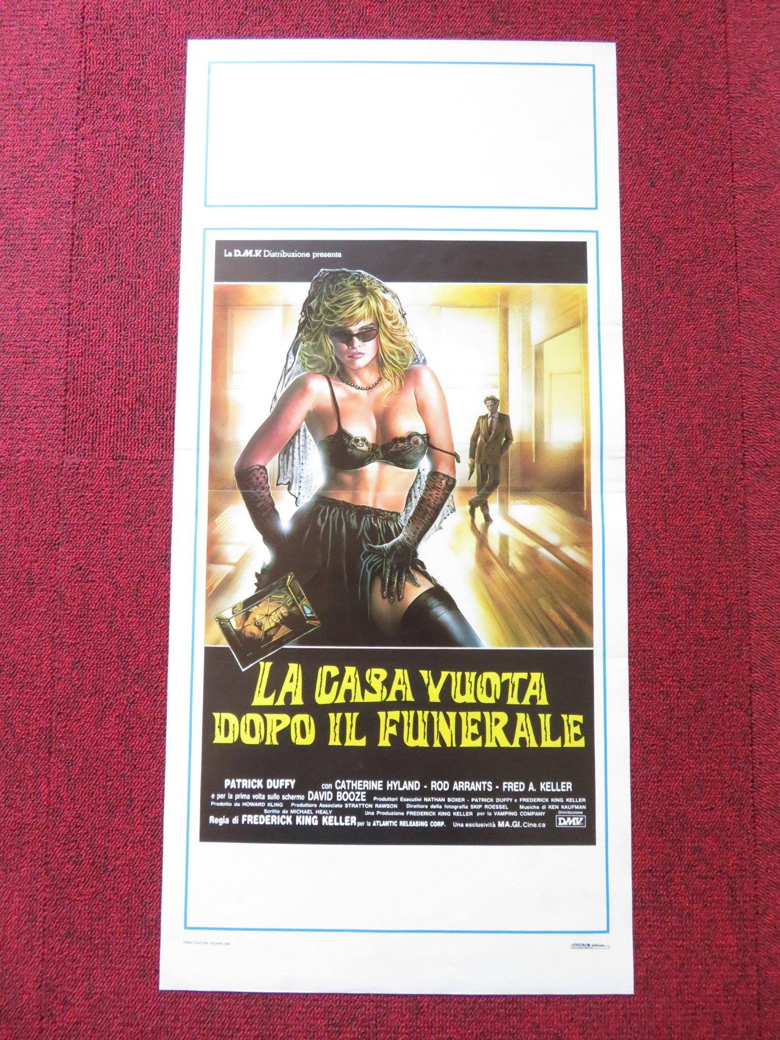 LA CASA VUOTA DOPO IL FUNERALE ITALIAN LOCANDINA POSTER PATRICK DUFFY 1984 Rendezvous Cinema Movie posters