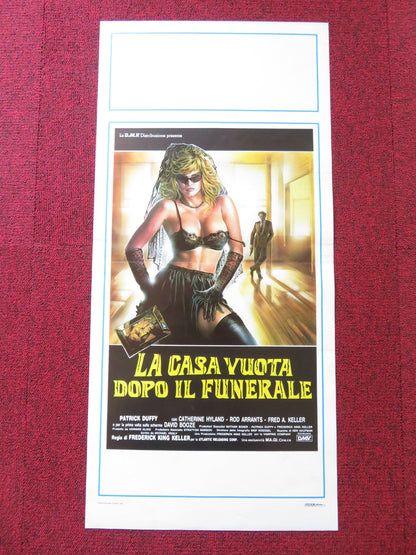 LA CASA VUOTA DOPO IL FUNERALE ITALIAN LOCANDINA POSTER PATRICK DUFFY 1984 Rendezvous Cinema Movie posters