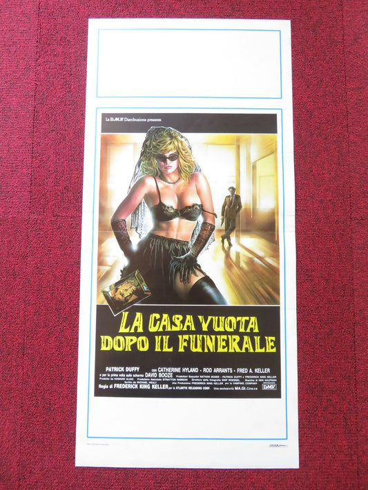 LA CASA VUOTA DOPO IL FUNERALE ITALIAN LOCANDINA POSTER PATRICK DUFFY 1984 Rendezvous Cinema Movie posters