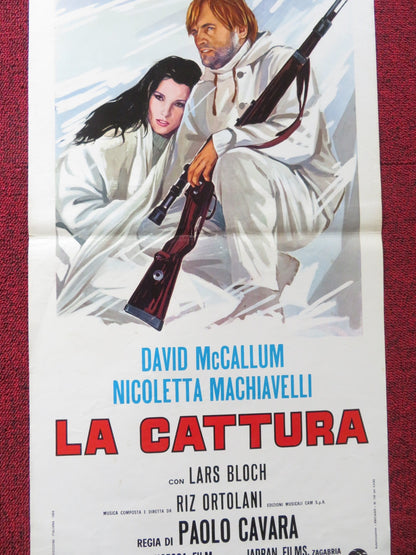 LA CATTURA ITALIAN LOCANDINA POSTER DAVID MCCALLUM NICOLETTA MACHIAVELLI 1969 Rendezvous Cinema Movie posters