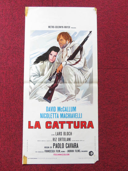 LA CATTURA ITALIAN LOCANDINA POSTER DAVID MCCALLUM NICOLETTA MACHIAVELLI 1969 Rendezvous Cinema Movie posters