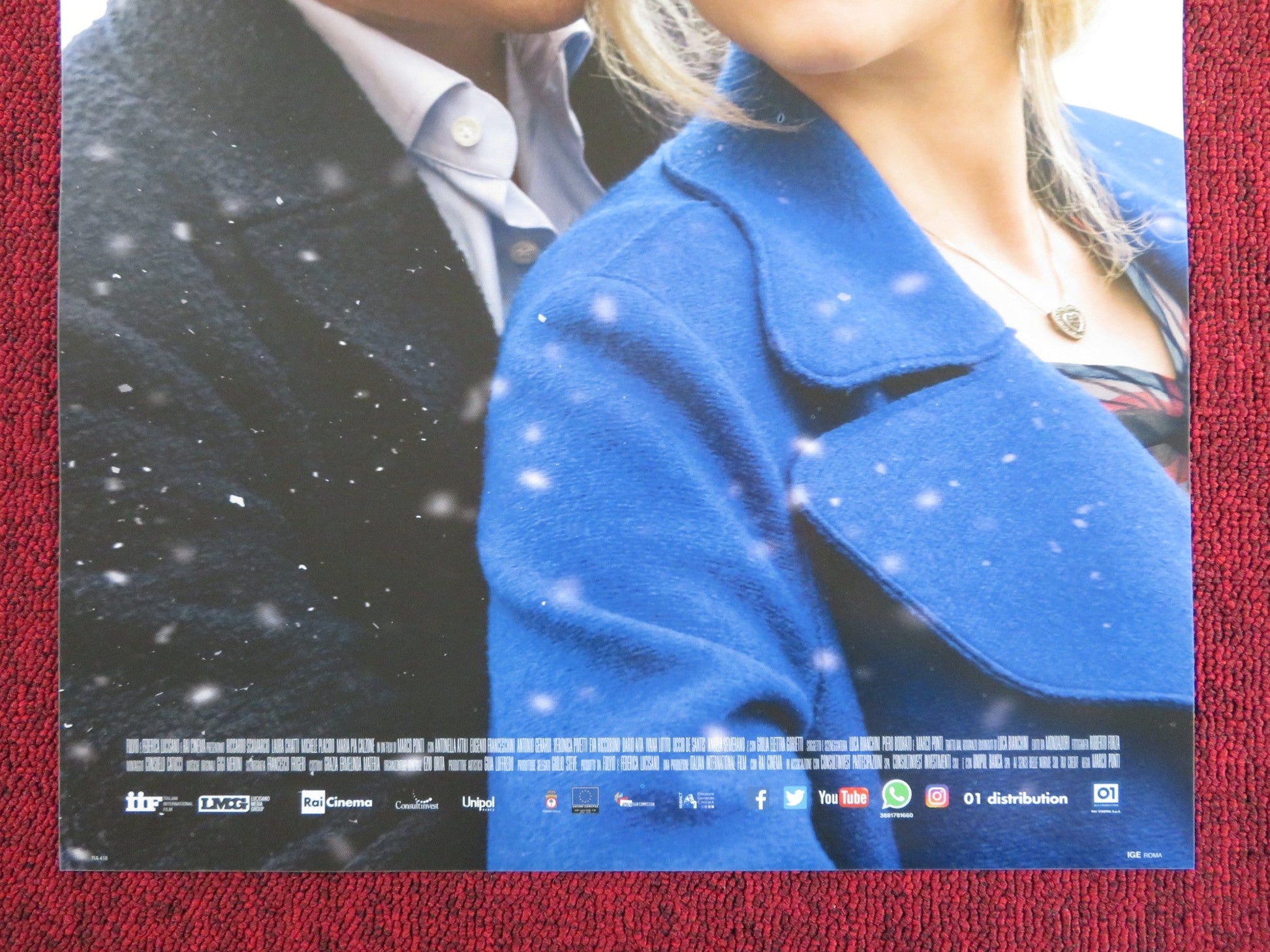 LA CENA DI NATALE ITALIAN LOCANDINA POSTER RICCARDO SCAMARCIO LAURA CHIATTI 2016 Rendezvous Cinema Movie posters