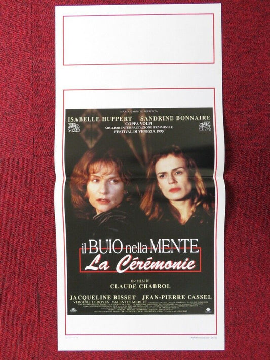 LA CEREMONIE ITALIAN LOCANDINA (27.5"x13") POSTER ISABELLE HUPPERT 1995 Movie posters