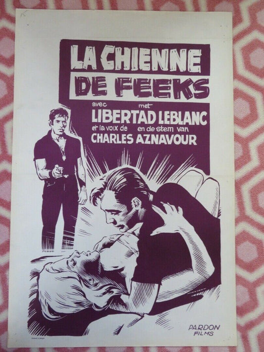 LA CHIENNE/ La perra BELGIUM (21.5"x14.5") POSTER LIBERTAD LEBLANC 1967 - Rendezvous Cinema