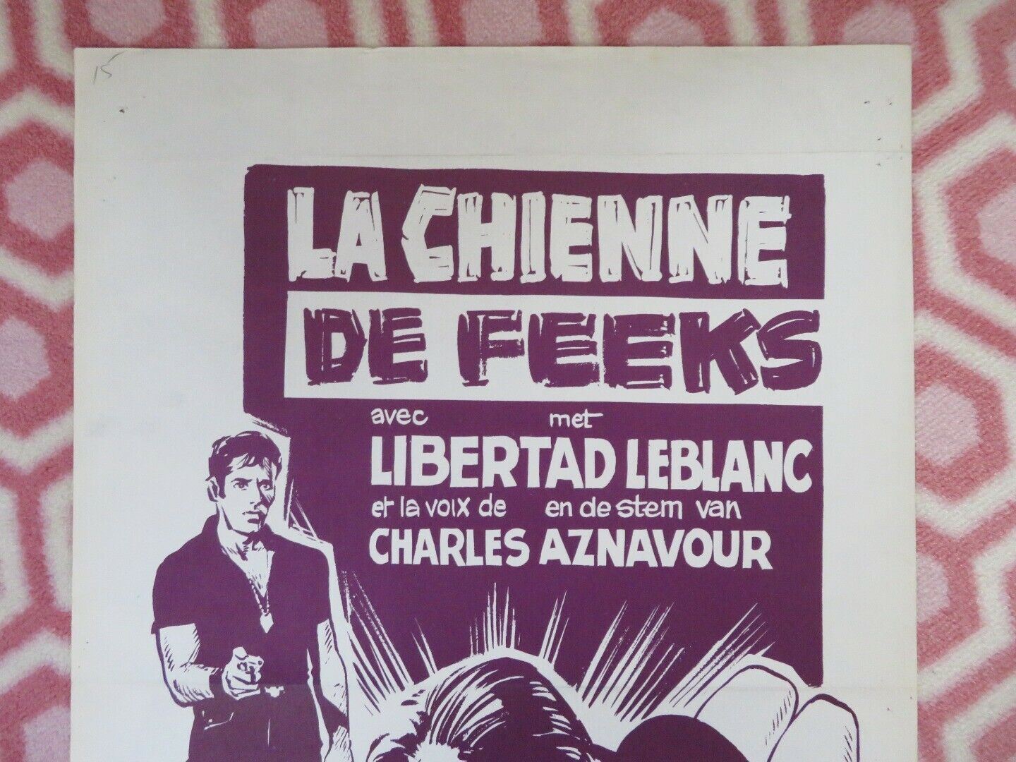 LA CHIENNE/ La perra BELGIUM (21.5"x14.5") POSTER LIBERTAD LEBLANC 1967 - Rendezvous Cinema