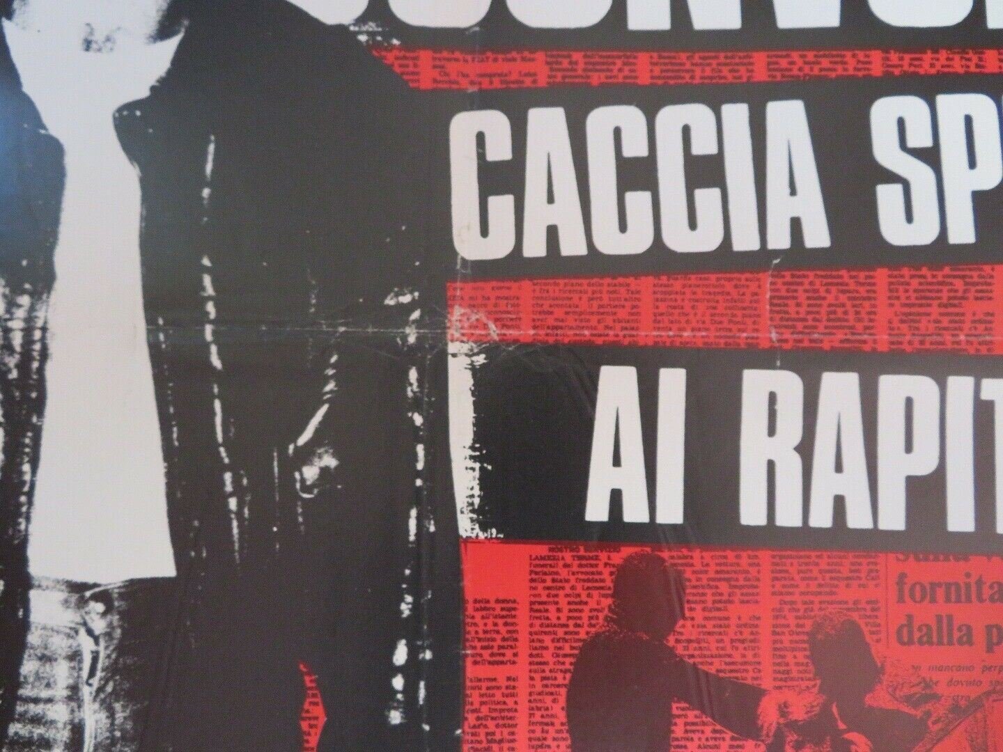 LA CITTA SCONVOLTA: CACCIA SPIETATA AI RAPITORI ITALIAN FOGLIO POSTER 1975 Movie posters