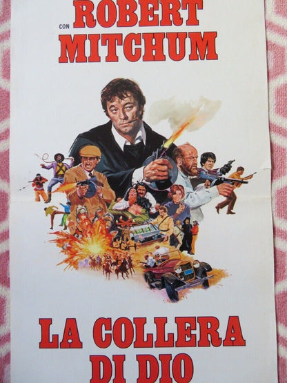 LA COLLERA DI DIO/ THE WRATH OF GOD ITALIAN LOCANDINA (27.5"x13") POSTER 1972 Movie posters