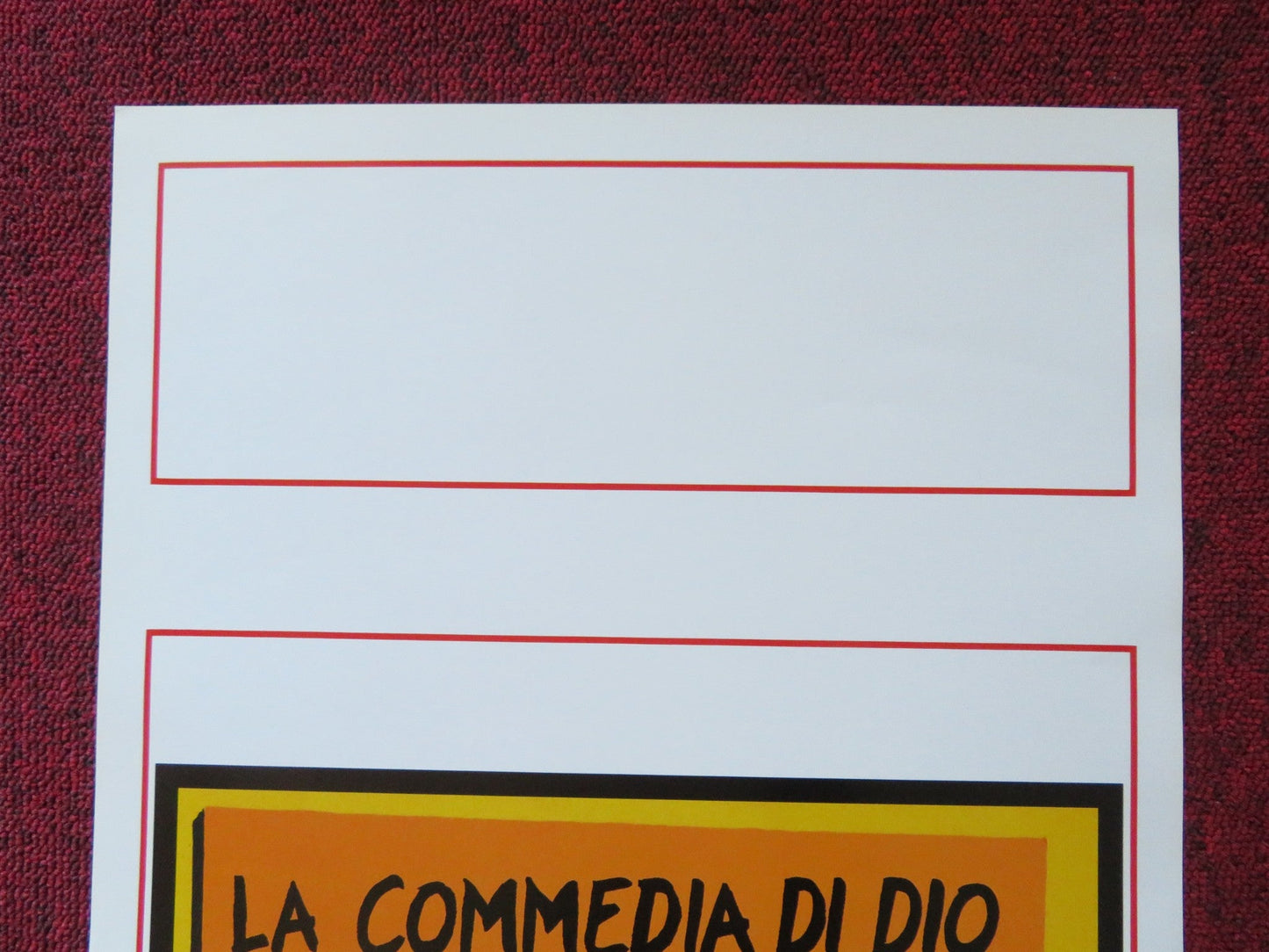 LA COMMEDIA DI DIO ITALIAN LOCANDINA POSTER CLAUDIA TEIXEIRA 1995 Rendezvous Cinema Movie posters