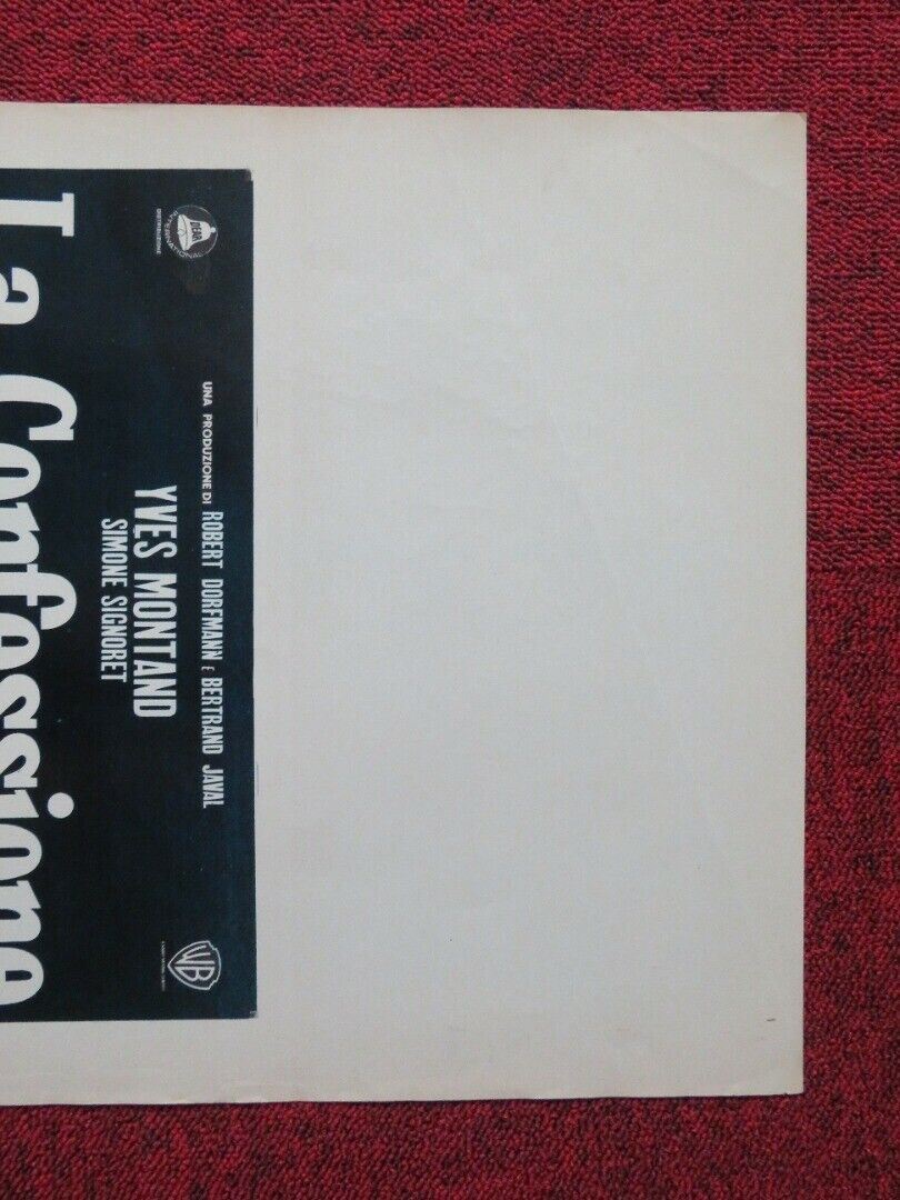 LA CONFESSIONE / L'AVEU ITALIAN LOCANDINA (27.5"x13") POSTER YVES MONTAND 1970 - Rendezvous Cinema