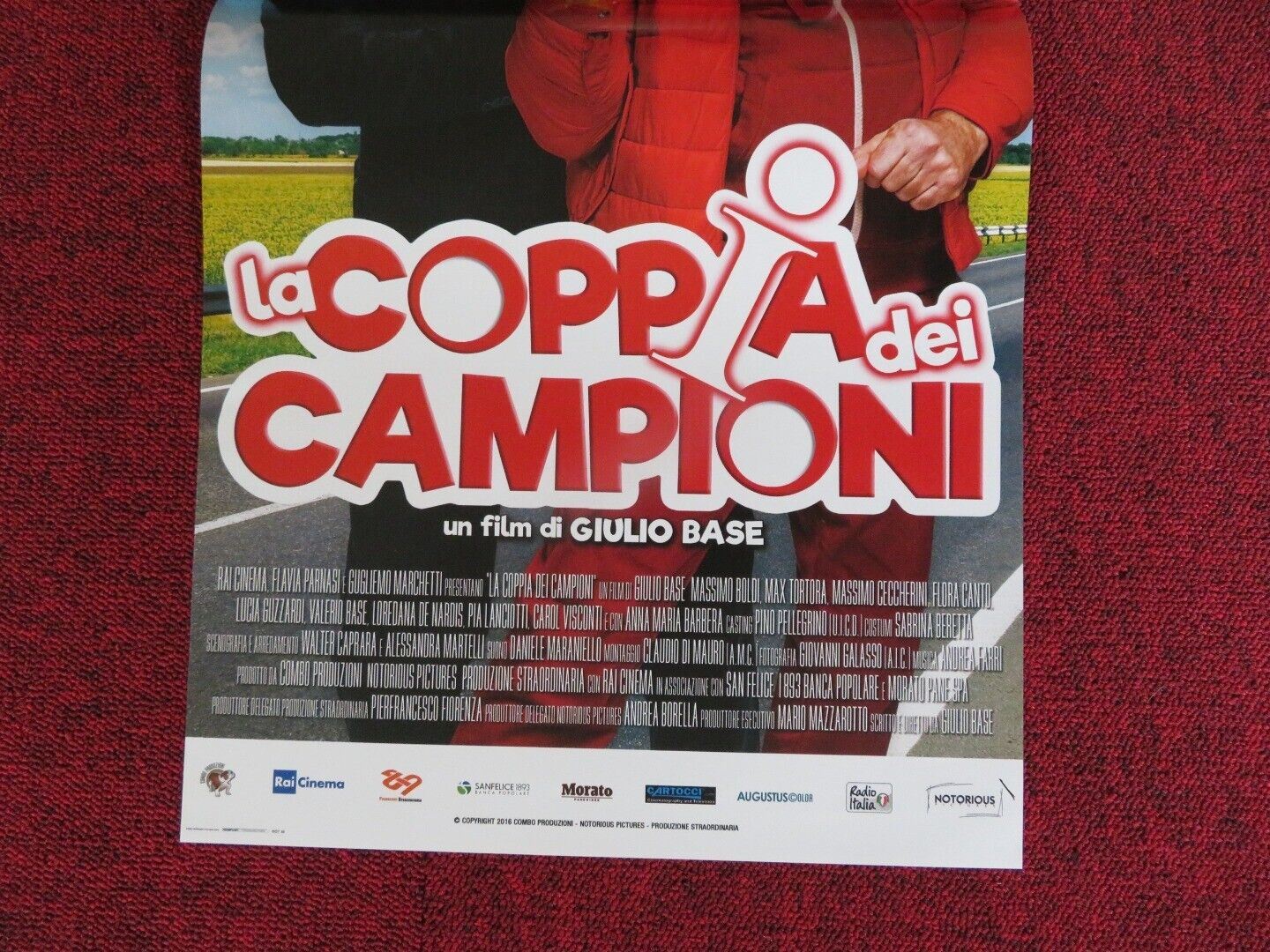 LA COPPIA DEI CAMPIONI ITALIAN LOCANDINA (26.5"x12.5") POSTER 2016 - Rendezvous Cinema