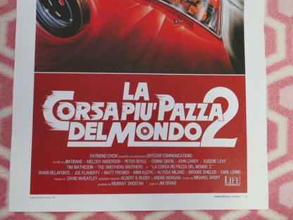 LA CORSAPOI' PAZZA DEL MONDO 2 ITALIAN LOCANDINA (27.5"x12.5") POSTER 1990 Movie posters