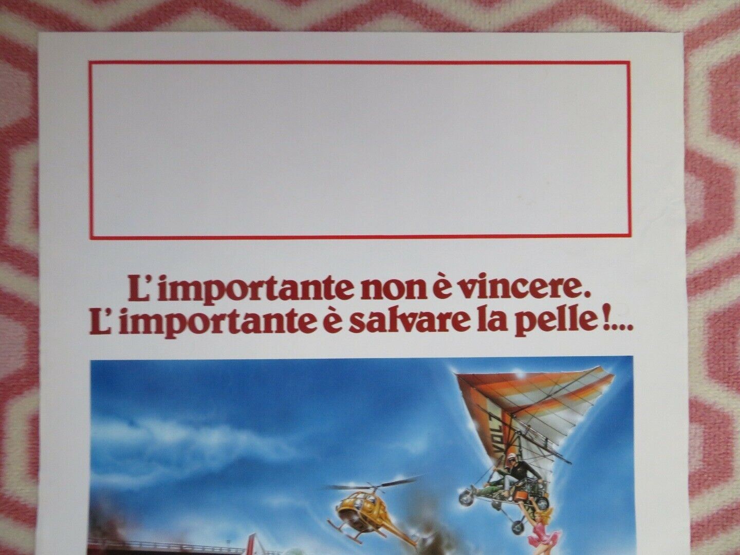 LA CORSAPOI' PAZZA DEL MONDO 2 ITALIAN LOCANDINA (27.5"x12.5") POSTER 1990 Movie posters