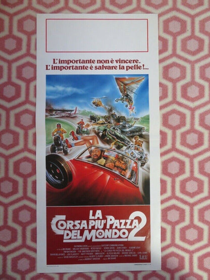 LA CORSAPOI' PAZZA DEL MONDO 2 ITALIAN LOCANDINA (27.5"x12.5") POSTER 1990 Movie posters
