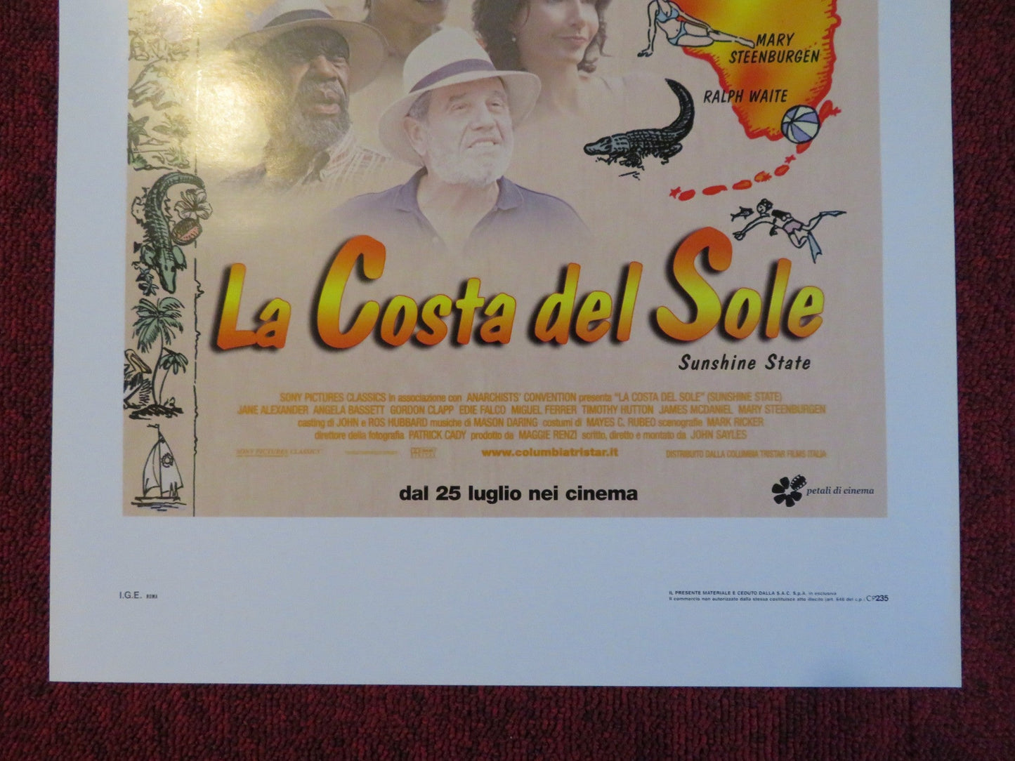 LA COSTA DEL SOLE ITALIAN LOCANDINA POSTER ANGELA BASSETT 2002 Rendezvous Cinema Movie posters