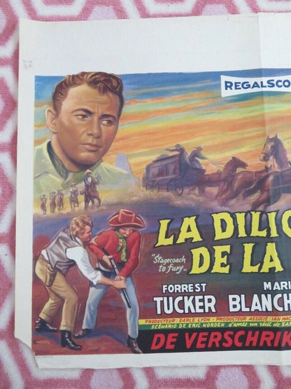 LA DILIGENCE DE LA PEUR/ STAGECOACH TO FURY BELGIUM (15"x 21.5") POSTER 1956 Movie posters