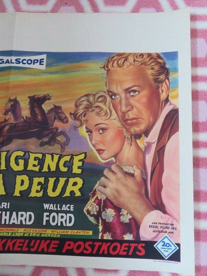LA DILIGENCE DE LA PEUR/ STAGECOACH TO FURY BELGIUM (15"x 21.5") POSTER 1956 Movie posters