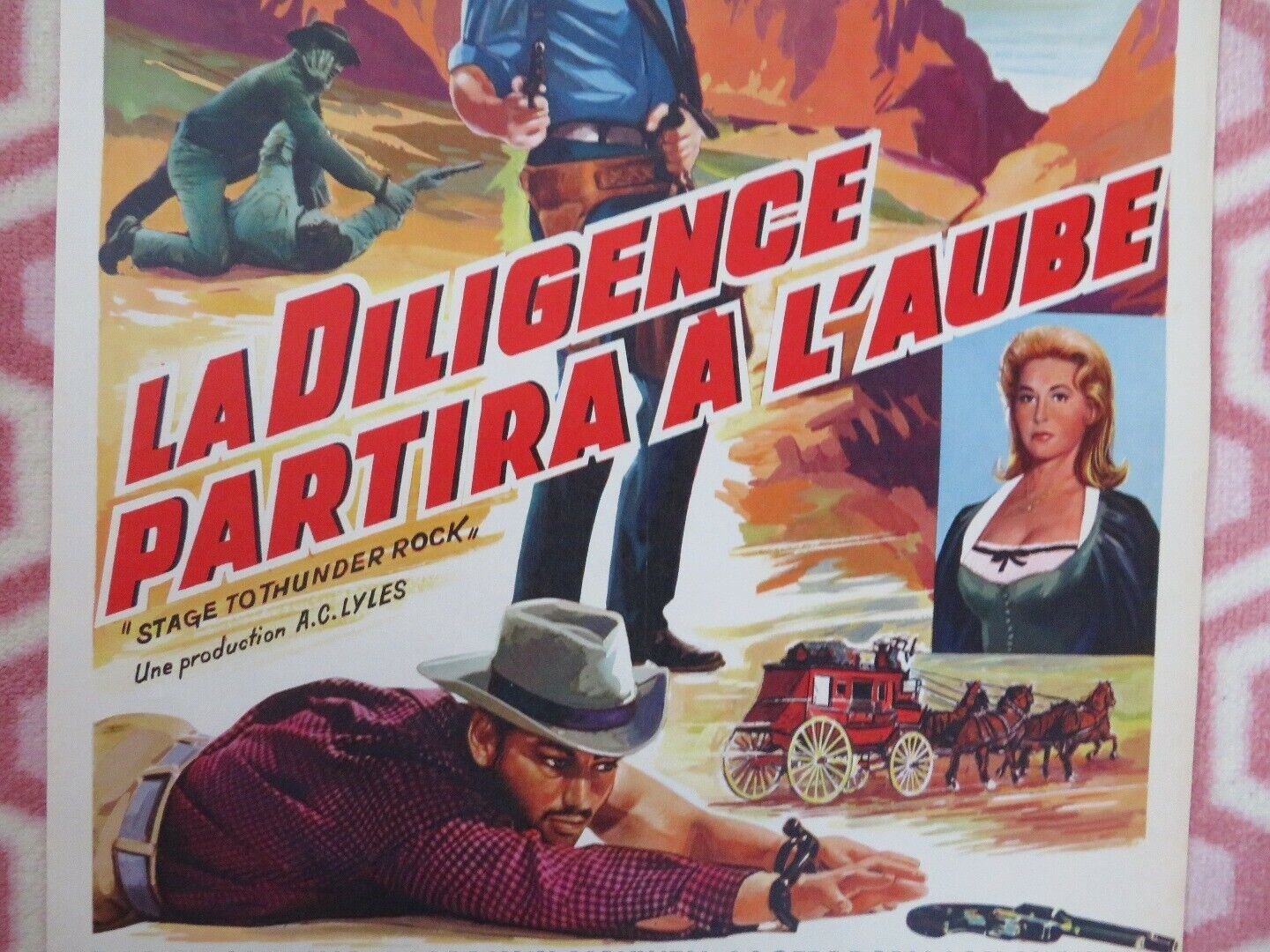 LA DILIGENCE PARTIRA A L'AUBE/STAGE TO THUNDER ROCK BELGIUM POSTER 1964 Movie posters