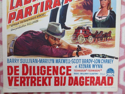 LA DILIGENCE PARTIRA A L'AUBE/STAGE TO THUNDER ROCK BELGIUM POSTER 1964 Movie posters