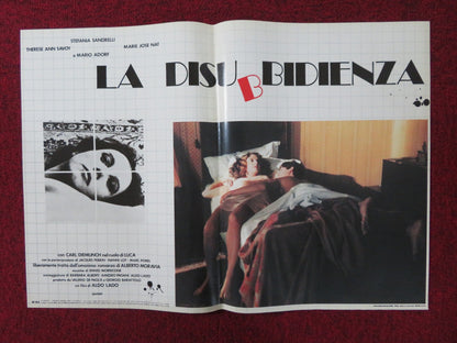 LA DISUBBIDIENZA - B ITALIAN FOTOBUSTA POSTER STEFANIA SANDRELLI M. ADORF 1981 Rendezvous Cinema Movie posters