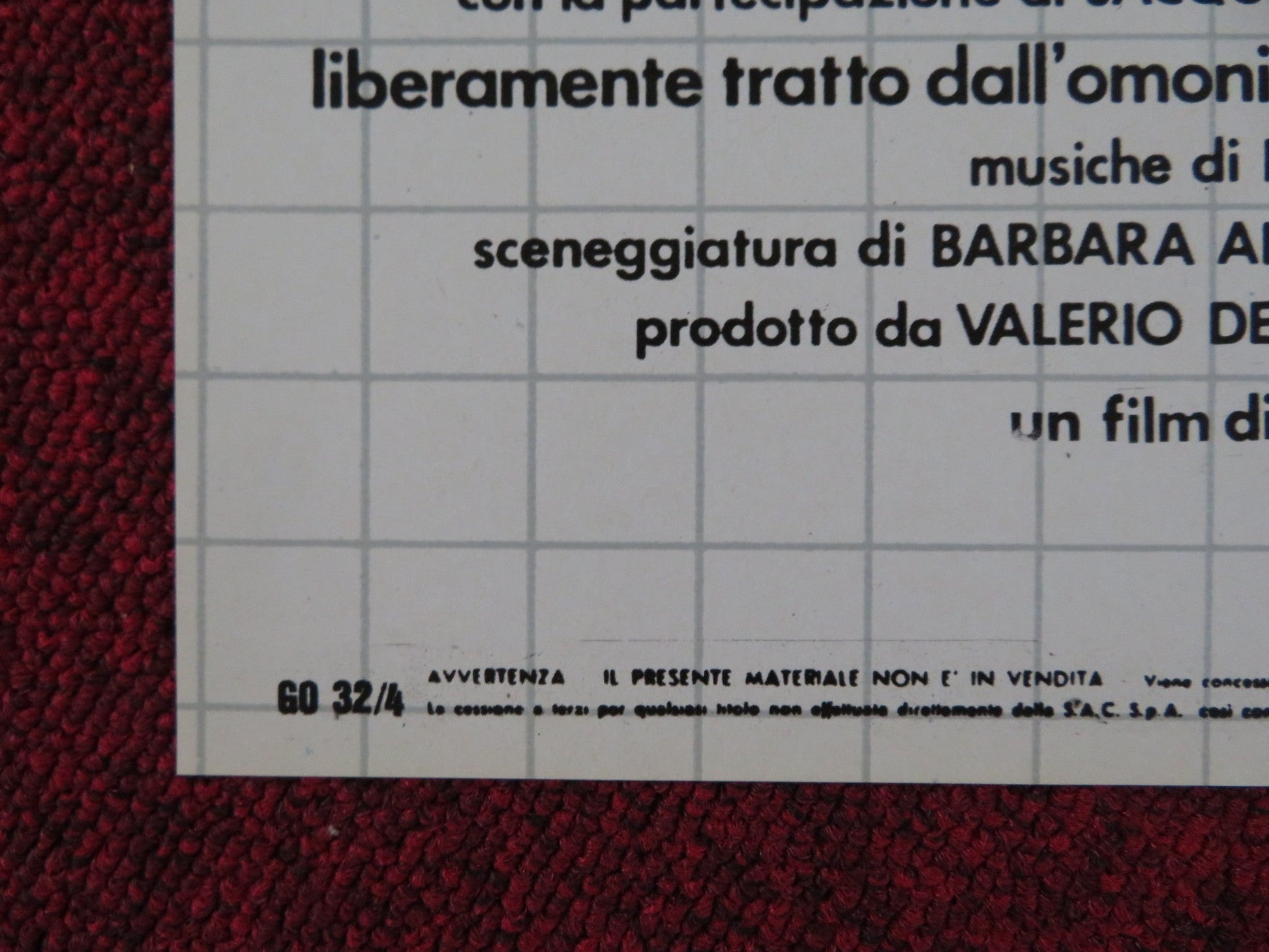 LA DISUBBIDIENZA - C ITALIAN FOTOBUSTA POSTER STEFANIA SANDRELLI M. ADORF 1981 Rendezvous Cinema Movie posters