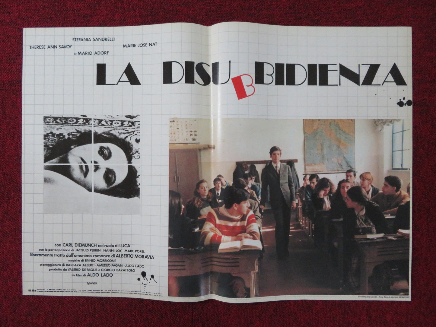 LA DISUBBIDIENZA - C ITALIAN FOTOBUSTA POSTER STEFANIA SANDRELLI M. ADORF 1981 Rendezvous Cinema Movie posters