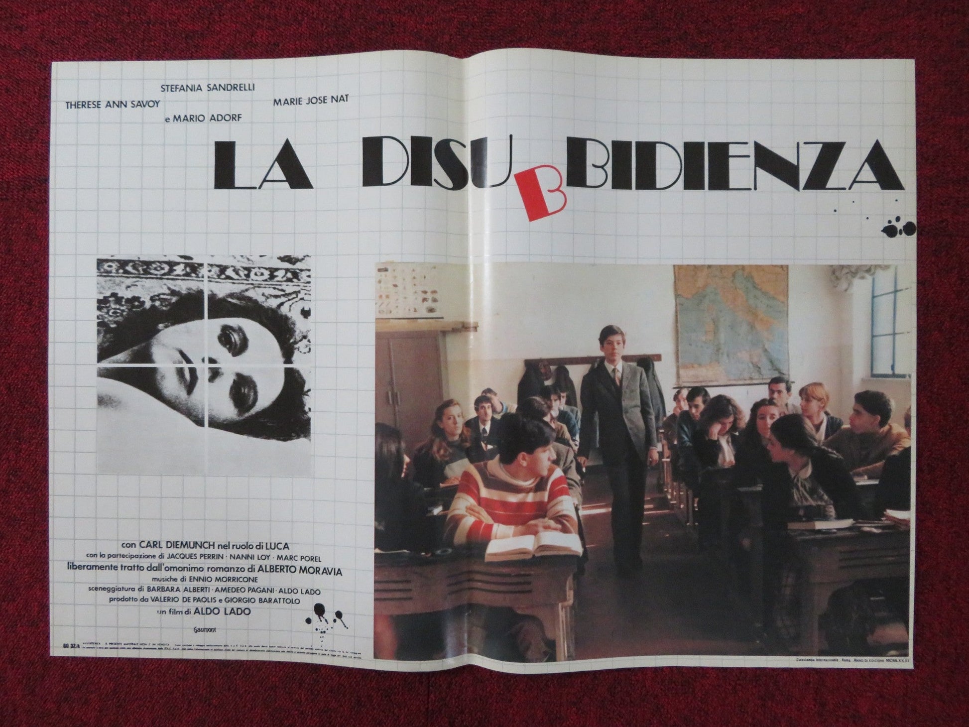 LA DISUBBIDIENZA - C ITALIAN FOTOBUSTA POSTER STEFANIA SANDRELLI M. ADORF 1981 Rendezvous Cinema Movie posters