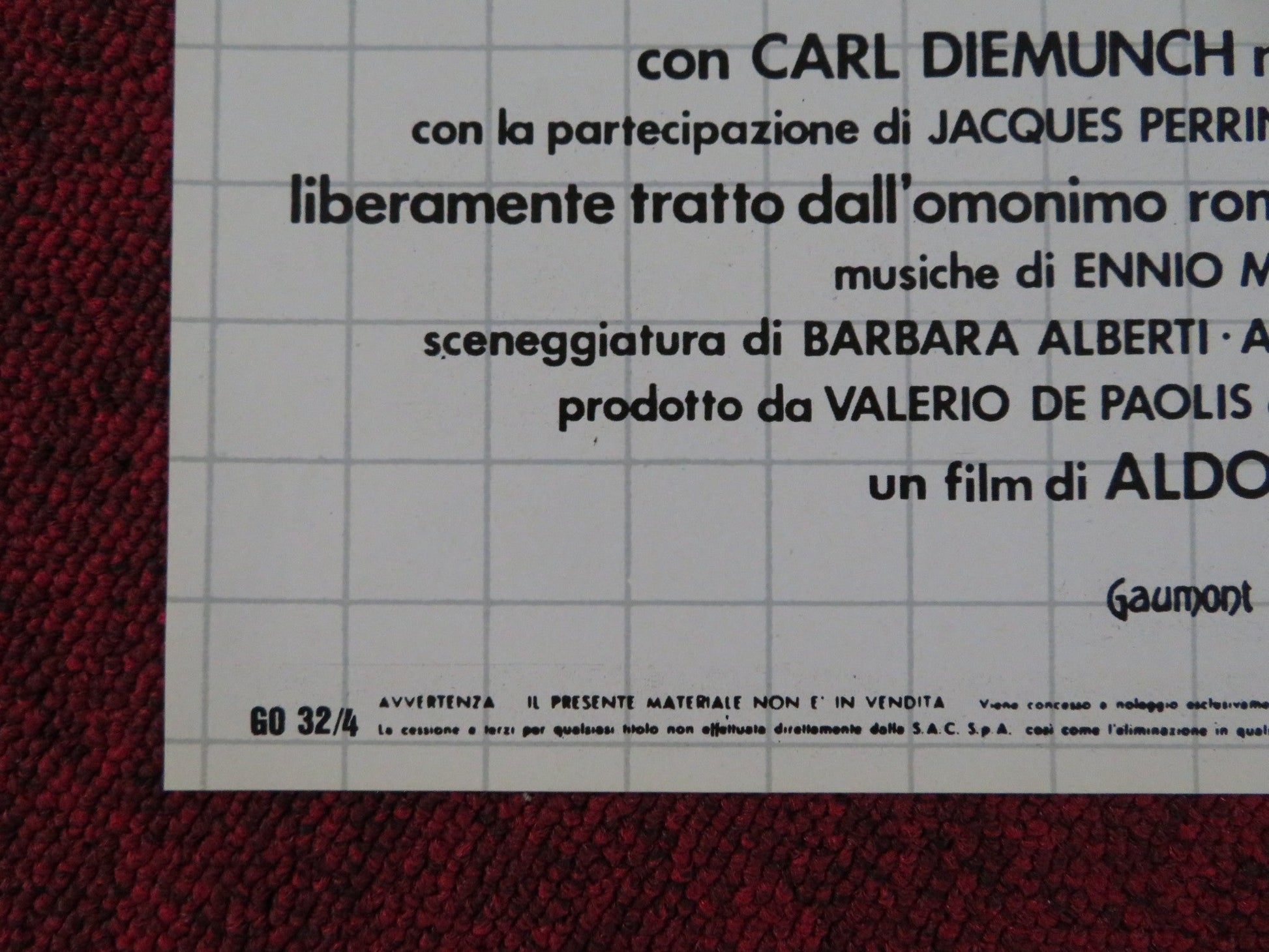 LA DISUBBIDIENZA - D ITALIAN FOTOBUSTA POSTER STEFANIA SANDRELLI M. ADORF 1981 Rendezvous Cinema Movie posters