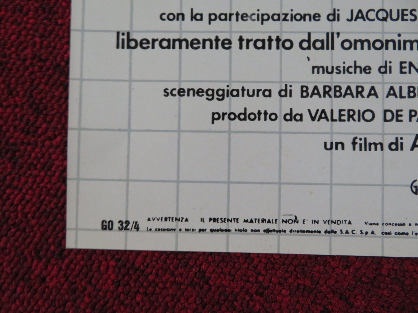 LA DISUBBIDIENZA - F ITALIAN FOTOBUSTA POSTER STEFANIA SANDRELLI M. ADORF 1981 Rendezvous Cinema Movie posters