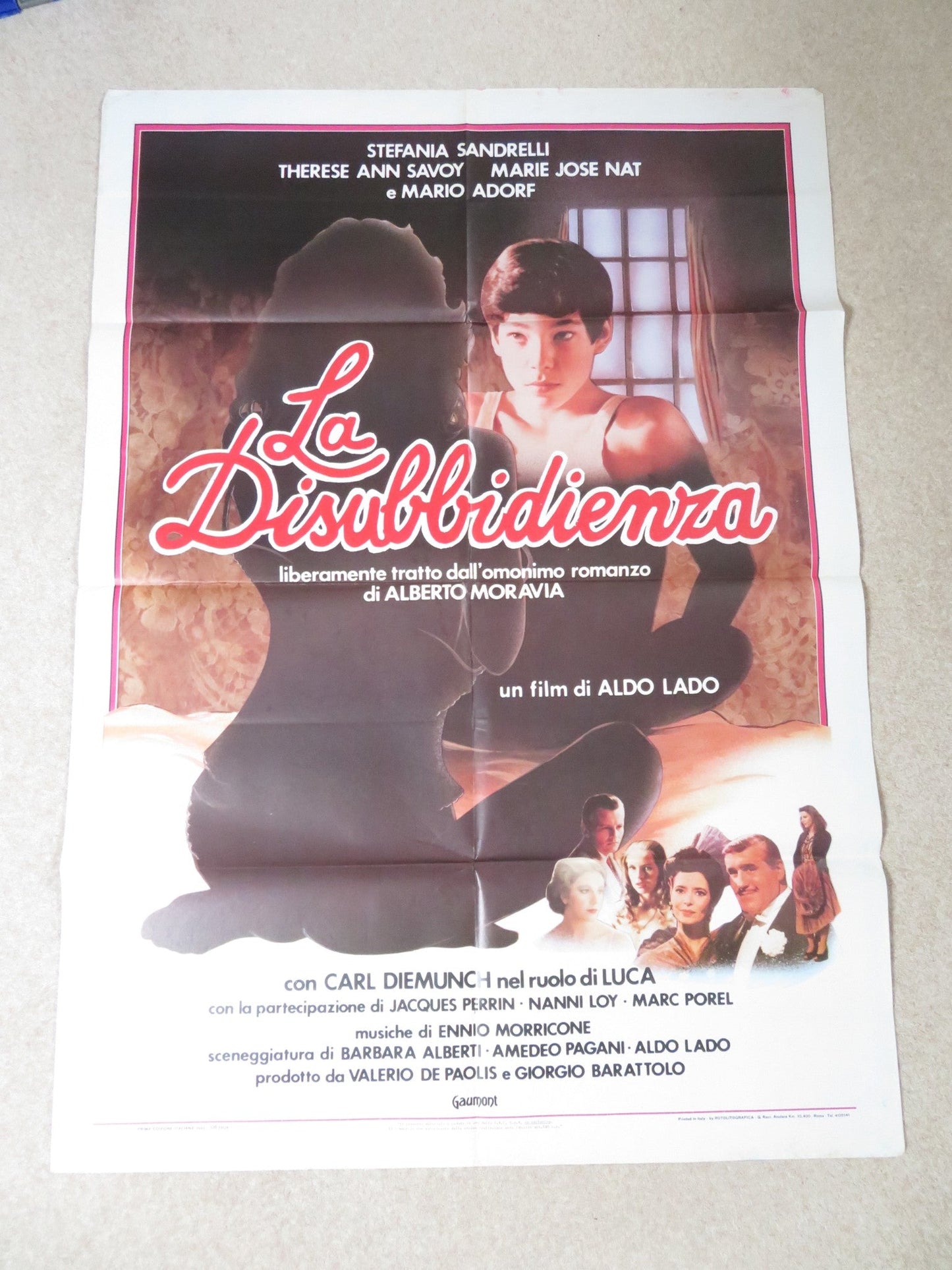 LA DISUBBIDIENZA ITALIAN 2 FOGLIO POSTER STEFANIA SANDRELLI MARIO ADOF 1981 Rendezvous Cinema Movie posters