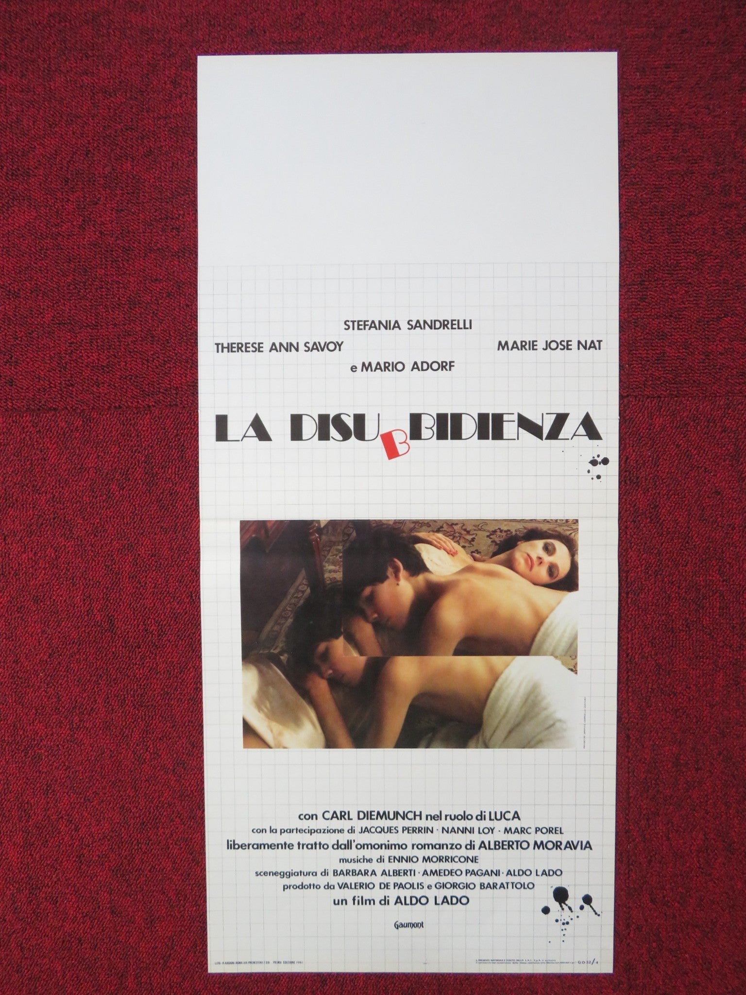 LA DISUBBIDIENZA ITALIAN LOCANDINA POSTER STEFANIA SANDRELLI 1981 Rendezvous Cinema Movie posters