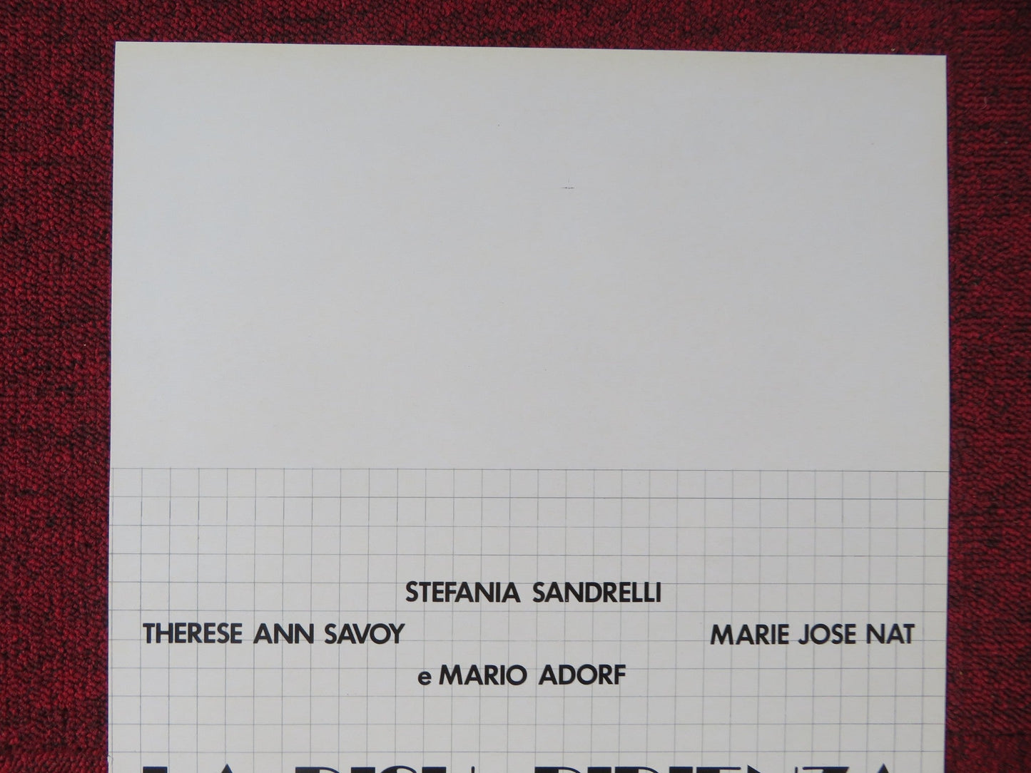 LA DISUBBIDIENZA ITALIAN LOCANDINA POSTER STEFANIA SANDRELLI 1981 Rendezvous Cinema Movie posters