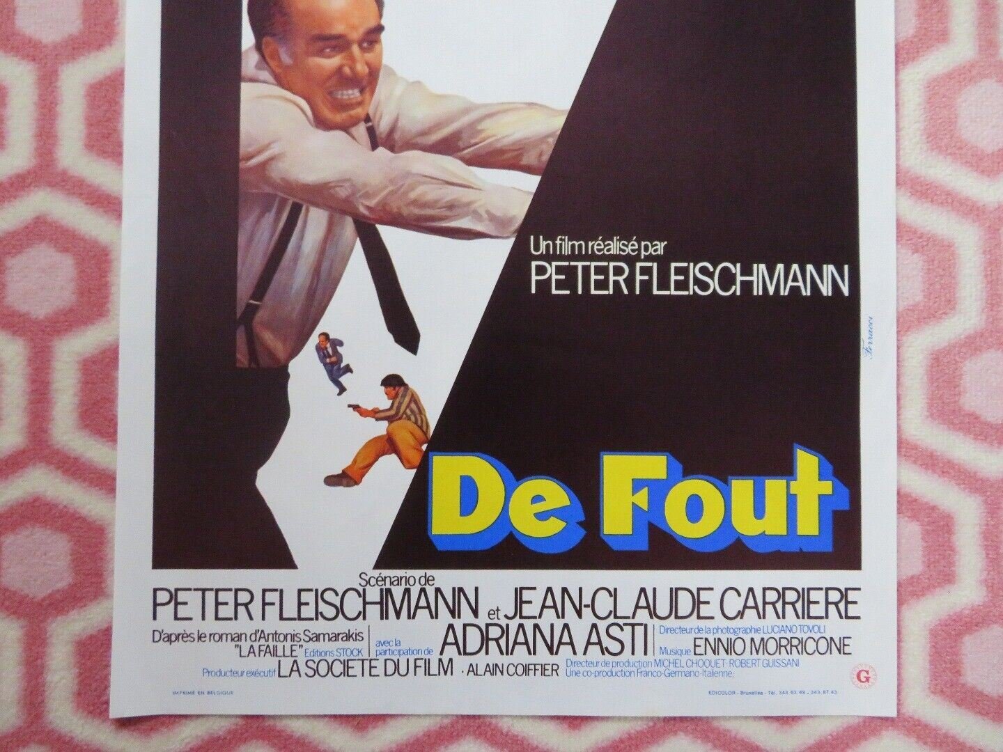 LA FAILLE / Weak Spot BELGIUM (21.5"x14.5") POSTER MICHEL PICCOLI 1975 Movie posters