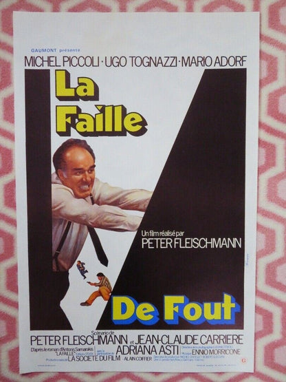 LA FAILLE / Weak Spot BELGIUM (21.5"x14.5") POSTER MICHEL PICCOLI 1975 Movie posters