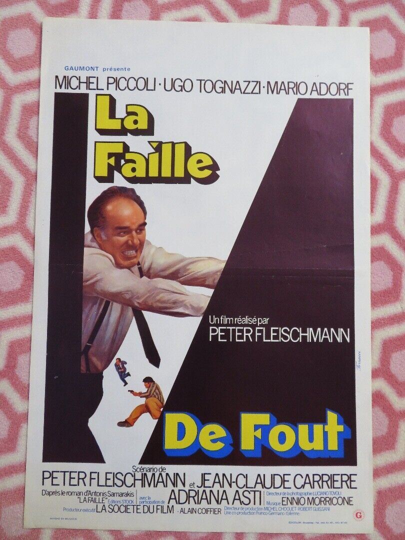 LA FAILLE / Weak Spot BELGIUM (21.5"x14.5") POSTER MICHEL PICCOLI 1975 Movie posters