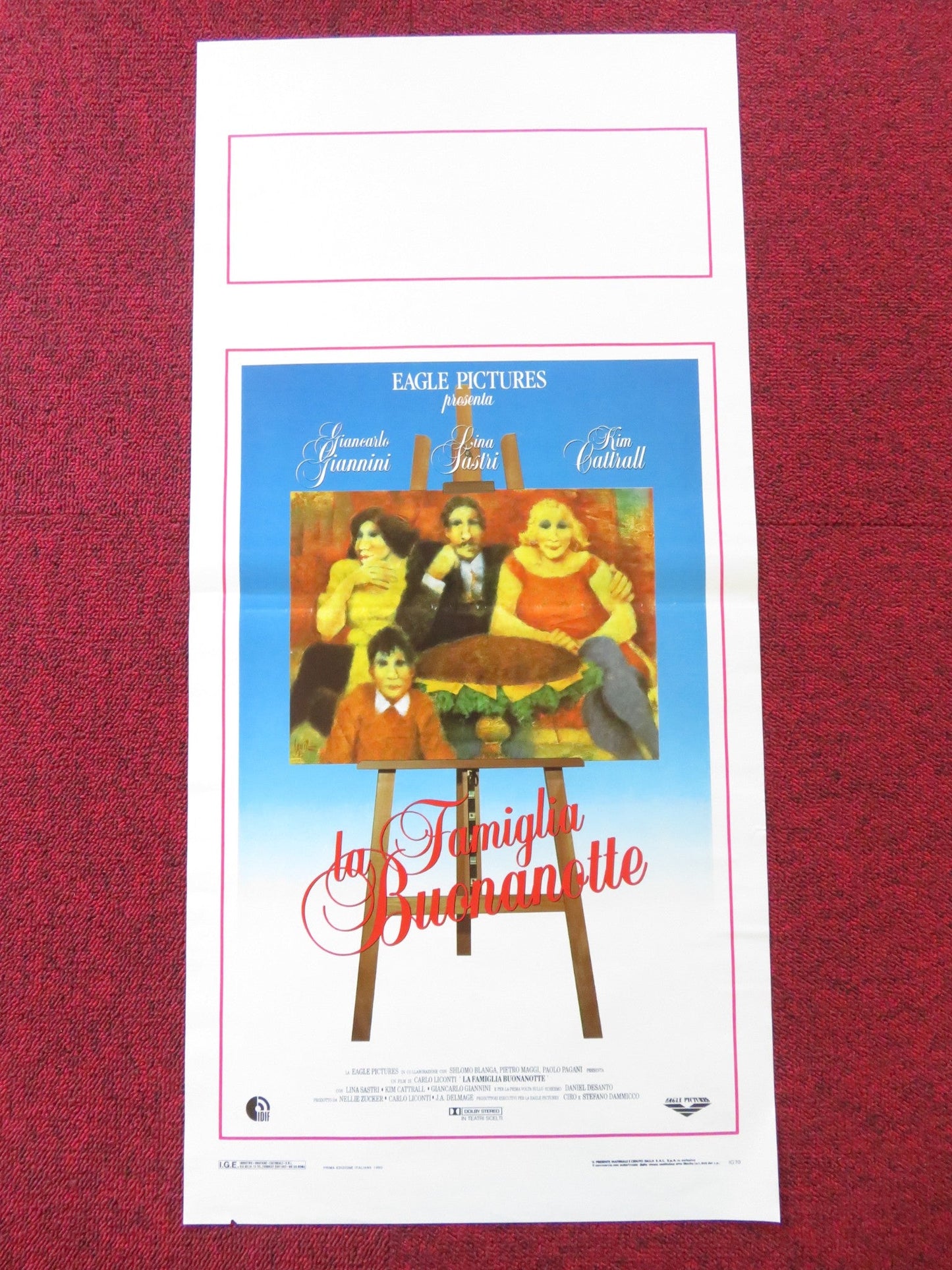 LA FAMIGLIA BUONANOTTE ITALIAN LOCANDINA POSTER GIANNINI KIM CATTRALL 1989 Rendezvous Cinema Movie posters