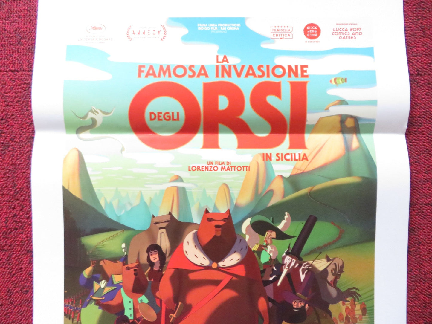 LA FAMOSA INVASIONE DEGLI ORSI ITALIAN LOCANDINA POSTER LEILA BEKHTI 2019 Rendezvous Cinema Movie posters
