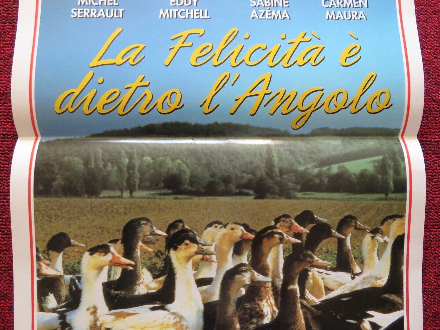 LA FELICITA E DIETRO L'ANGOLO ITALIAN LOCANDINA (27.5"x13") POSTER 1996 Movie posters