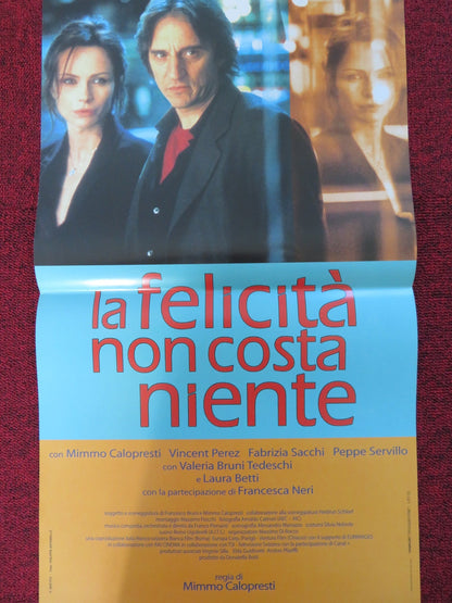 LA FELICITA NON COSTA NIENTE ITALIAN LOCANDINA POSTER MIMMO CALOPRESTI 2003 Rendezvous Cinema Movie posters
