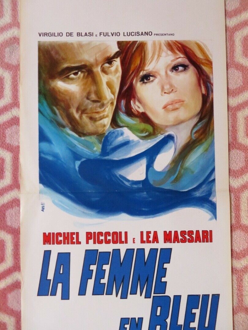 LA FEMME EN BLEU / The Woman in Blue ITALIAN LOCANDINA (27.5"x13") POSTER 1973 Movie posters