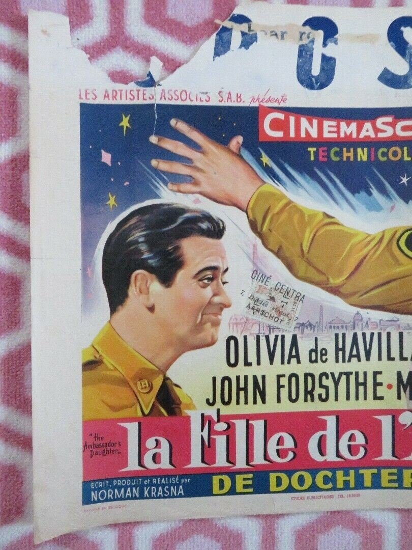 LA FILLE DE L'AMBASSADEUR/ The Ambassador's Daughter BELGIUM (14"x 21") POSTER Movie posters