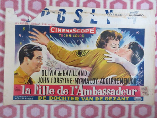LA FILLE DE L'AMBASSADEUR/ The Ambassador's Daughter BELGIUM (14"x 21") POSTER Movie posters