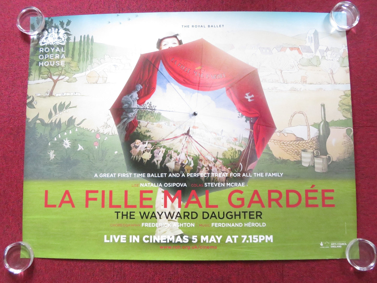 LA FILLE MAL GARDEE UK QUAD (30"x 40") ROLLED POSTER NATALIA OSIPOVA 2015 Rendezvous Cinema Movie posters