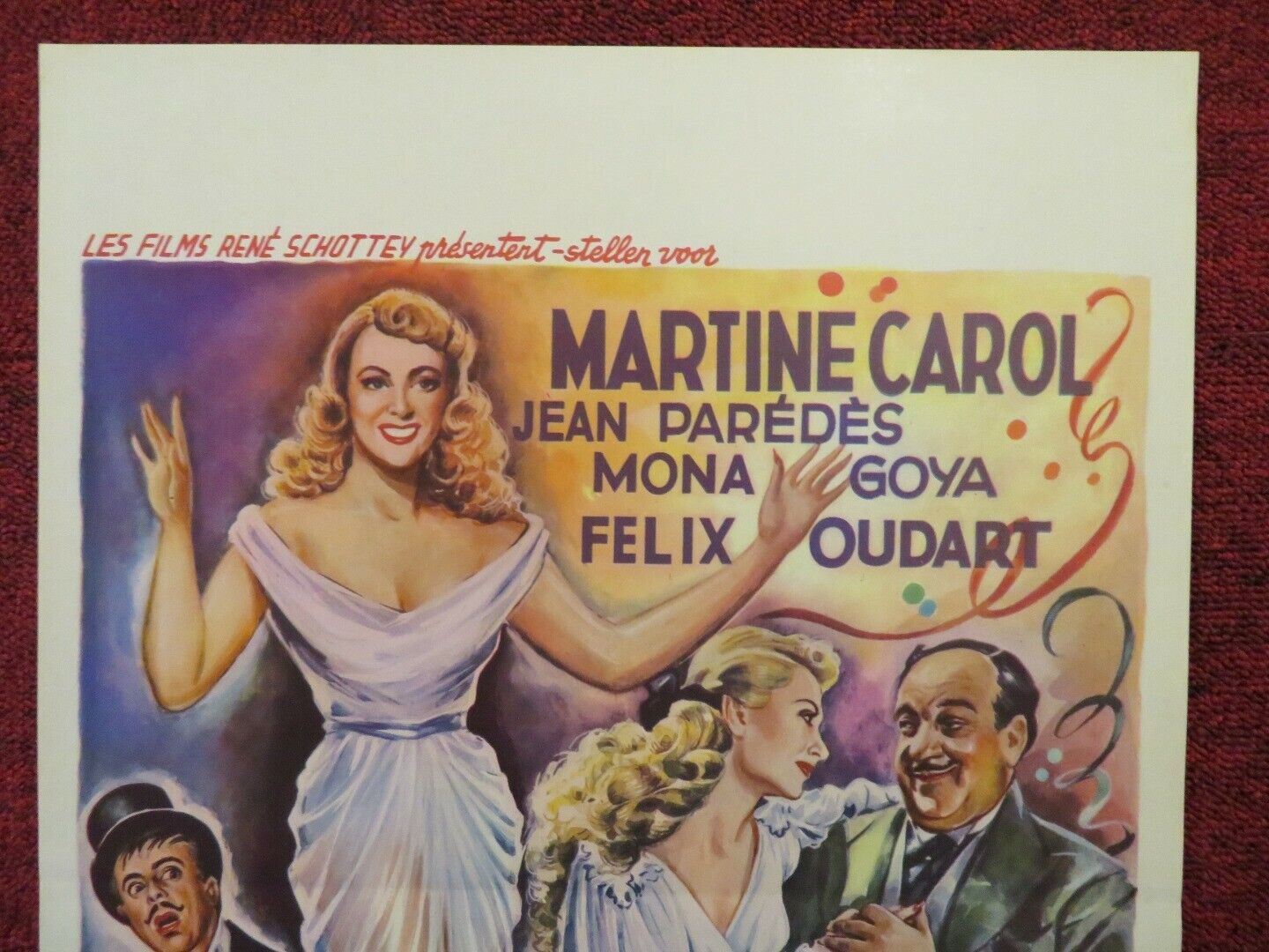 LA FOLLE NUIT DE MARTINE / A NIGHT AT A HONEYMOON BELGIUM (20.5"x14") POSTER '50 - Rendezvous Cinema
