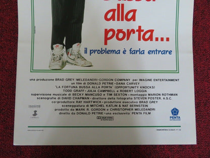 LA FORTUNA BUSSA ALLA PORTA... ITALIAN LOCANDINA (27.5"x13") POSTER DANA CARVEY - Rendezvous Cinema